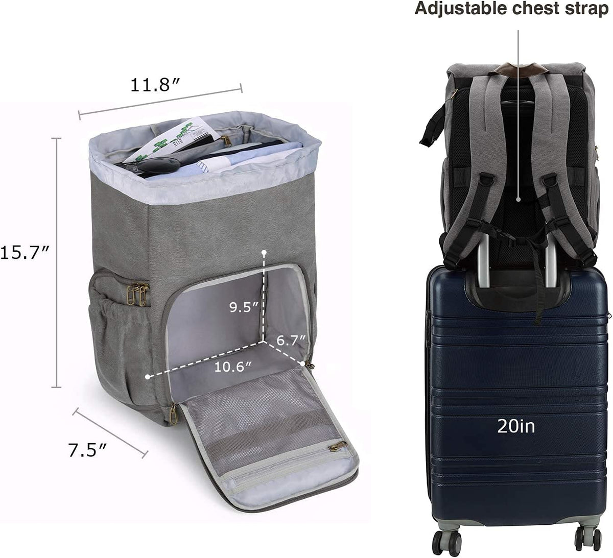 Professional DSLR Waterproof Camera Backpack with Anti-Theft Design, Accommodates Up to 15" Laptop, Includes Rain Cover, Grey