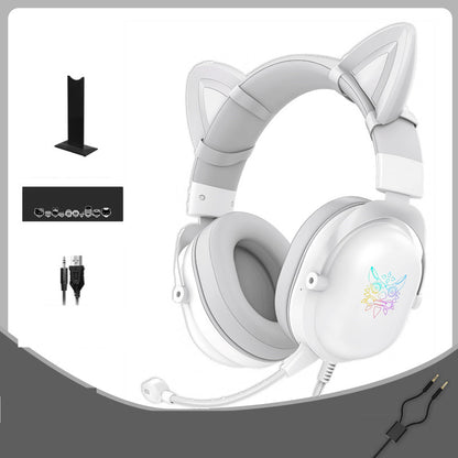 Head-Mounted Wired Gaming Headset for Girls
