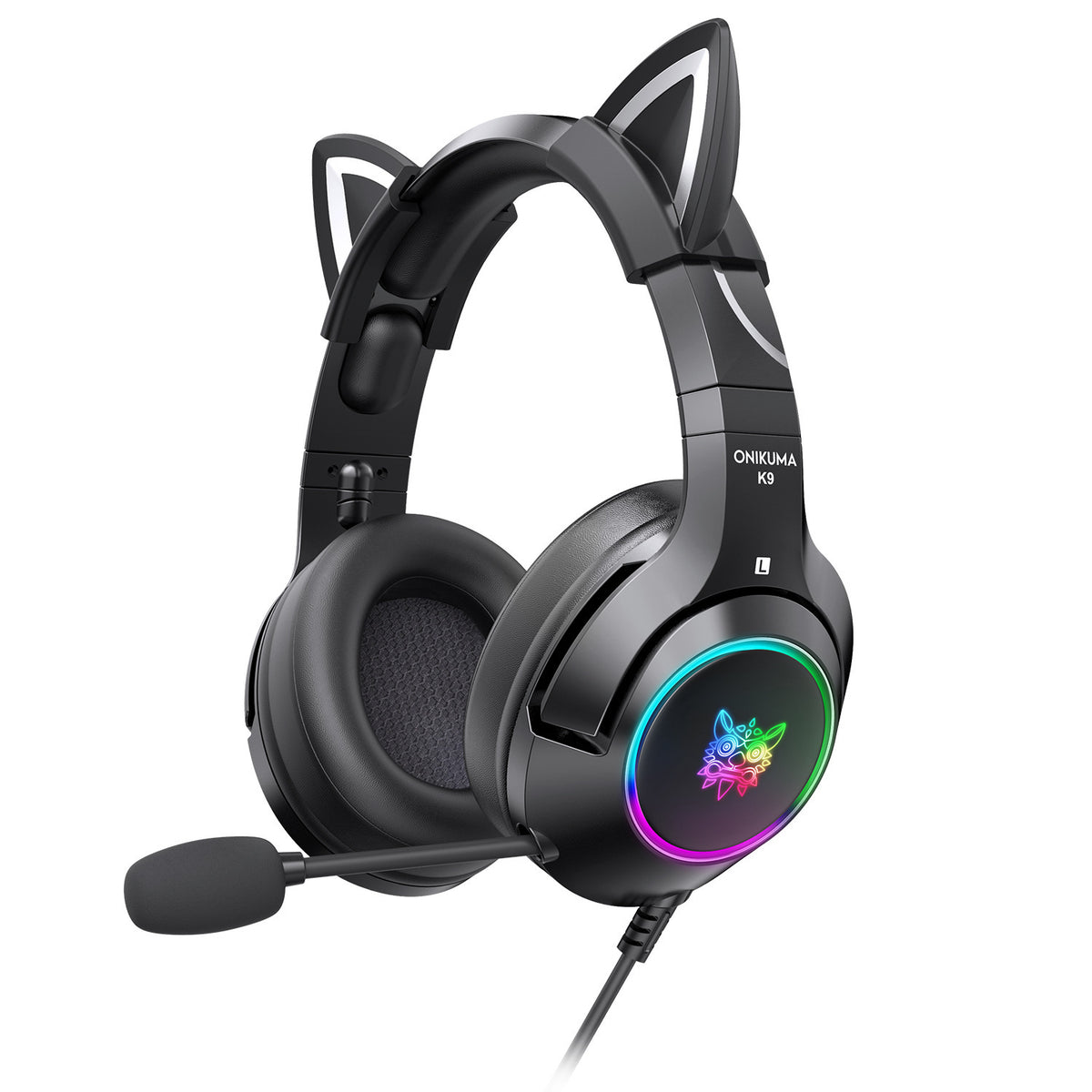 Head-Mounted Wired Gaming Headset for Girls