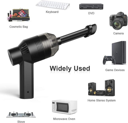 Rechargeable Cordless Mini Vacuum Cleaner for Efficient Dust and Debris Removal from Keyboards, Laptops, Pet Areas, and Sewing Machines