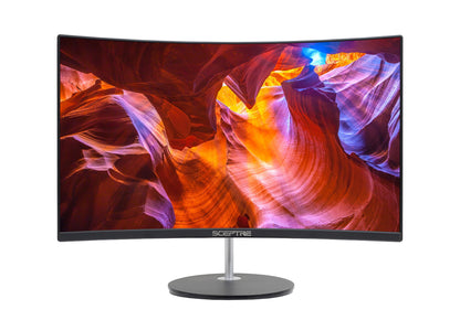 24-Inch Curved 1920x1080 LED Monitor with HDMI and VGA, 75Hz Refresh Rate, 8ms Response Time - Model C248W-1920RN