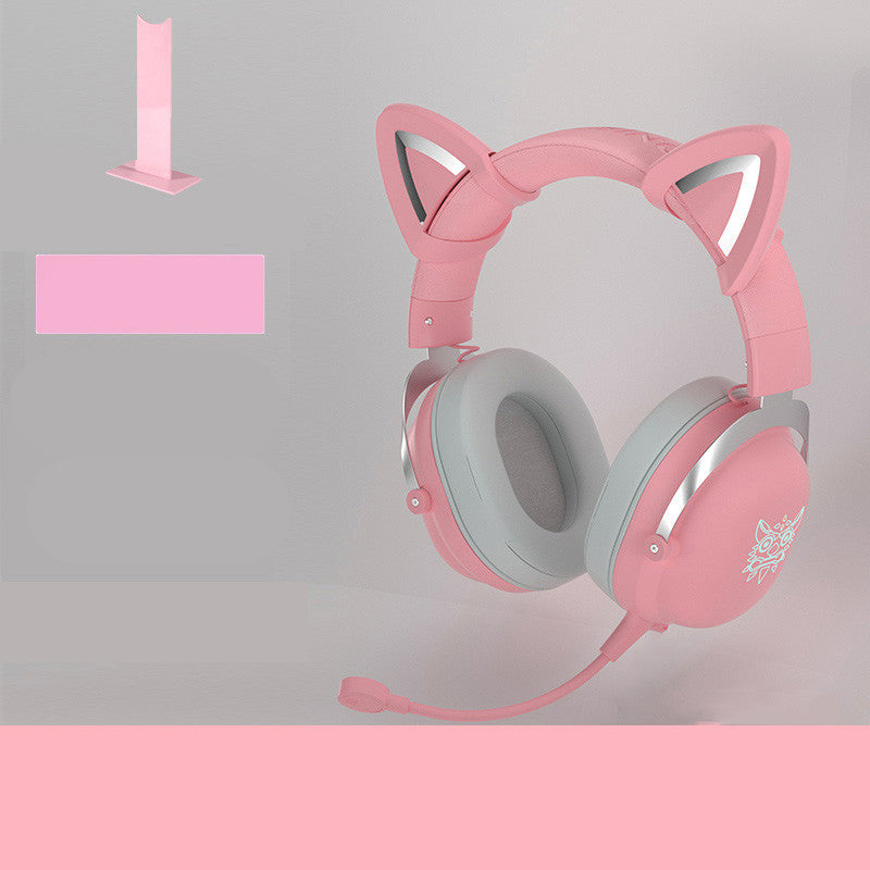 Head-Mounted Wired Gaming Headset for Girls